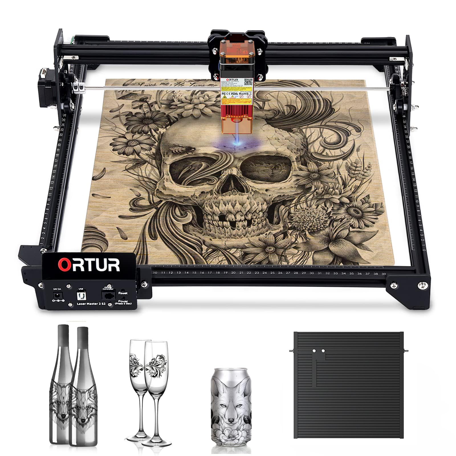 Amazon | ORTUR レーザー彫刻機 レーザーマスター2 S2 5.5Wレーザー